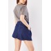 Culotte Denim Shorts