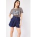 Culotte Denim Shorts