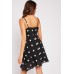 Cut Out Front Embroidered Dress