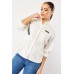 Decorative Zip Buttoned Shirt