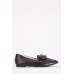 Detailed Front Faux Leather Loafers