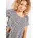 Diamond Print Short Sleeve Top