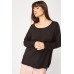 Dip Hem Fine Knit Casual Top