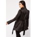 Double Breasted Lapel Front Trench Coat