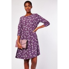 Dragonfly Pattern Swing Dress