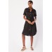 Drawstring Waist Utility Dress