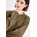 Dropped Shoulder Plain Sweater