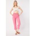 Elasticated Waist Crop Trousers