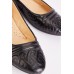 Embossed Pattern Ballet Pumps