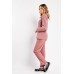 Embroidered Floral Ribbed Loungewear Set