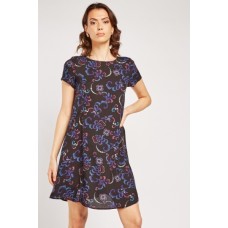 Embroidered Pattern Tunic Dress