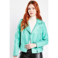 Faux Leather Biker Jacket