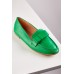 Faux Leather Bow Loafers