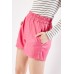 Faux Leather Elasticated Shorts