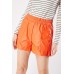 Faux Leather Elasticated Shorts