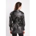 Faux Leather Shacket