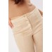 Faux Suede Beige Trousers