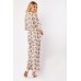 Flared Leg Printed Cut Out Jumpsuit