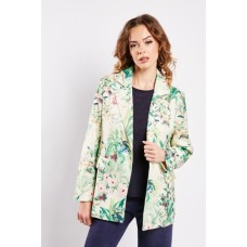 Floral Print Single Breasted Blazer