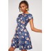 Floral Print Swing Dress