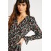 Floral Printed Wrap Dress