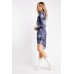 Floral Wrap Sateen Mini Dress