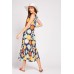 Flower Print Tiered Maxi Dress