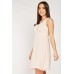 Frilly Trim Sheer Chiffon Dress