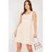 Frilly Trim Sheer Chiffon Dress