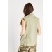 Front Flap Pockets Khaki Gilet