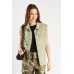 Front Flap Pockets Khaki Gilet