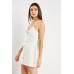 Front Knot Cotton Mini Dress