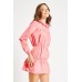 Gathered Panel Shirt Mini Dress