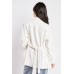 Gemstone Feather Trim Jacket