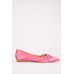 Gemstone Strap Front Ballet Pumps