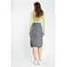 Grey Cargo Midi Skirt