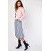 Grid Check Gathered Hem Skirt