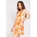 Halter Neck A-Line Printed Dress