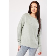 Herringbone Cotton Knit Jumper