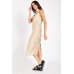 High Neck A-Line Midi Dress