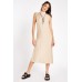 High Neck A-Line Midi Dress