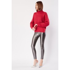 High Waist Elasticated Metallic Leggings