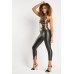 High Waist Faux Leather Black Leggings