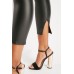 High Waist Faux Leather Black Leggings