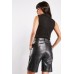 High Waist Faux Leather Shorts