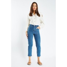 High Waist Straight Jeans