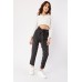 High Waist Striped Paperbag Trousers