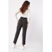 High Waist Striped Paperbag Trousers