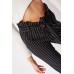 High Waist Striped Paperbag Trousers