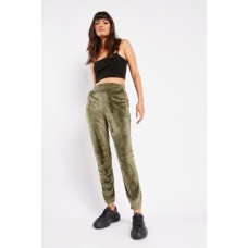 High Waist Velour Jogging Bottoms